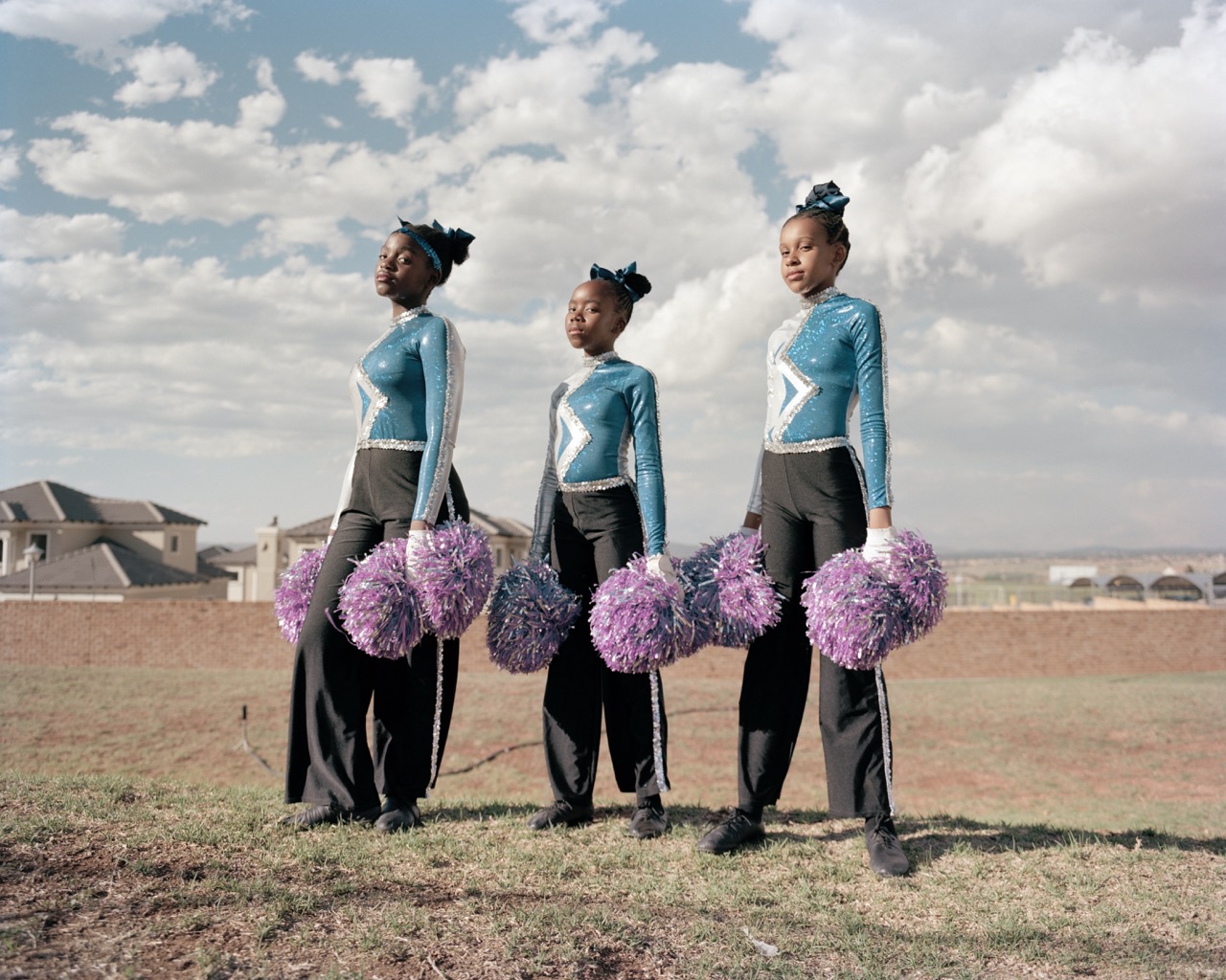 Photography by Alice Mann featuring young majorettes in South Africa